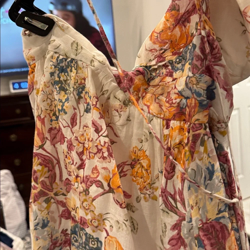 Zimmerman Cutout Floral-print MIDI Dress Size 2 (us 6/8) worn once! - Picture 4 of 5